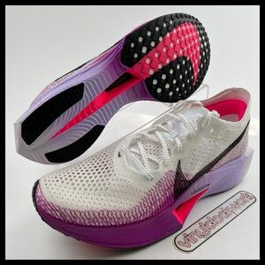 Nike Zoomx Vaporfly Next% 3 White/Black-Vivid Purple DV4129-104 Men’s Sz 11.5